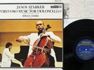 JANOS STARKER VIRTUOSO MUSIC FOR VIOLONCELLO DENON OX-7171-ND Japan VINYL LP