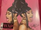 Wap Cardi B Mega Thee Stallion Lp Vynil Signed Record Authographed Album Pink