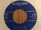 GROOVE JOE POOVEY - TEN LONG FINGERS / THRILL OF LOVE, DIXIE 2018, 45 RPM, 1958