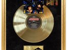 Kiss Crazy Nights Vinyl Gold Record Framed On Black Velvet Background