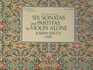 BACH Six Sonatas and Partitas for Violin Alone Solo Classical LP Joseph Szigeti