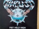 RARE THRUST FIST HELD HIGH - 1ST PRESS VINYL (1984) BANZAI