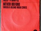 Deep Purple»never before«1972 Vg+/Vg+ Netherlands 7