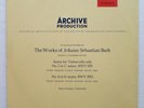 PIERRE FOURNIER - Bach Suites For Cello Solo - Archiv SAPM 198188 - RED STEREO