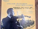 Julian Olevsky - Play Brahms Violin & Orc Concerto in D. Westminster WL 5273. EX