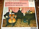 ROSTROPOVICH RICHTER BEETHOVEN SONATAS UK ED1 PHILIPS STEREO SAL 3453 3454 LP