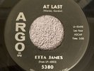 ETTA JAMES At Last (1961) Argo 5380 R&B Soul 45 VG+