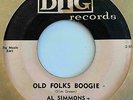 Blues R&B Scorchers 45 AL SIMMONS Old Folks Boogie / SIDNEY MAIDEN Hand Me Down