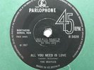 THE BEATLES All You Need Is Love Omits Live TV text 1st Press  R 5620 1967 1GR1P