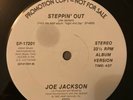 Joe Jackson - Steppin Out - White Label PROMO 12” Vinyl - VG+. SP-17201.  1982