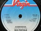 SEX PISTOLS first press A1 matrix ONE-SIDED 7” Submission 1977 mint WHITE B-SIDE