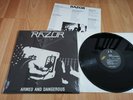 RAZOR - Armed And Dangerous VINYL / Original 1st Press VOICE RECORDS 1984 RARE