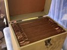 Antique STORAGE BOX/TRAVEL CARRYING CASE 78 rpm 10