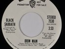 BLACK SABBATH: Iron Man US WB Promo WLP Heavy Metal Ozzy 45 NM- Vinyl