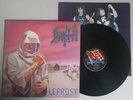 DEATH. LEPROSY. ORIG UK VINYL LP. 1988. UNDER ONE FLAG FLAG 24. + INNER SLEEVE