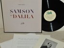 PATHE PCX5007/09*SAMSON ET DALILA*FOURESTIER*3LP box set ORG 1st LPs créme label