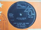 The Supremes - Love Is Here And Now You're Gone 1967 UK 45 TAMLA MOTOWN EX+