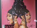 Cardi B Wap SIGNED Limited Pink Edition LP Vinyl Megan Thee Stallion IN Hand