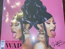 Cardi B Ft. Megan Thee Stallion - WAP -12” Limited Clear Edition - stamped