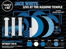 Third Man Records Vault 47 Jack White Live At Masonic Temple Exclusive Vinyl