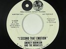 Motown Soul 45 - Smokey Robinson - I Second That Emotion - Tamla VG+ mp3 promo