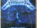 Metallica Ride The Lightning UK vinyl album, 1984. MFN27 First press with merch