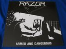 RAZOR / Armed & Dangerous OG MINI LP CANADA RARE  1st PRESS 1984 THRASH METAL