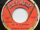 Jeanette Williams - All Of A Sudden / Mr Soft Touch - Backbeat - N / Soul / Mod