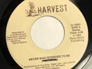 RUDY DARDY   NEVER WAS INTENDED TO BE   HARVEST   Rare Orig. Modern Soul 45