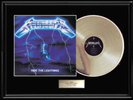 METALLICA RIDE THE LIGHTNING GOLD SILVER PLATINUM TONED RECORD VINYL LP NON RIAA