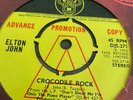 Elton John - Crocodile Rock. 1972 DJM Records PROMO. EX Condition