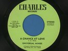 Modern Soul 7” UNIVERSAL MINDS - A CHANCE AT LOVE/I BETCHA on CHARLES - HEAR