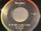 Beatles Do You Want To Know A Secret Thank You Girl Vee Jay 587 Rare Oval Logo