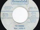 TX Garage Punk THE BARONS Don't Burn It 45 Brownfield HEAR