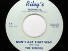 TEMPOS No Soul 45rpm Let's Stick Together b/w Don't Act That Way HEAR