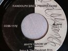 Rare Private Label Soul 45 BELVA & THE RANDOLPH BROS. Happy Fool When I Grow Up
