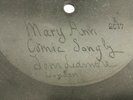 E Berliner Gramophone- Mary Ann By Tom Leamore 1898 