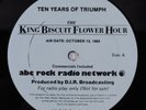 TEN YEARS OF TRIUMPH 10/13/85 KING BISCUIT FLOWER HOUR 2XLP w/ promo sheet **