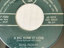 rare ELVIS PRESLEY Jamaica Big Hunk Of Love 45 My Wish Came West Indies 7
