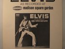 ELVIS PRESLEY RARE PROMO POSTER  LIVE AT MADISON SQUARE GARDEN