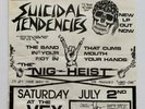 Suicidal Tendencies Descendents Nig-Heist Flyer Ric Clayton Punk Black Flag