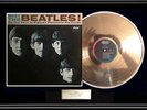 MEET THE BEATLES GOLD METALIZED VINYL RECORD LP 1964 ALBUM NOT AN RIAA  AWARD