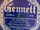 Gennett 5105 New Orleans Rhythm Kings TIN ROOF BLUES  78 rpm  1923 JAZZ EE-