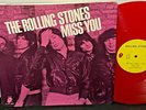 THE ROLLING STONES Miss You 1978 RED VINYL French Press 12