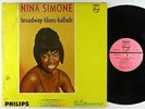 Nina Simone - Broadway, Blues, Ballads LP - Philips - PHM-200-148 Mono DG PROMO