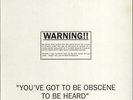 Chaotic Dischord You've Got To Be Obscene To Be Heard UK vinyl LP album record