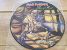 IRON MAIDEN -  PIECE OF MIND -  RARE 9 TRACK PICTURE DISC RE- ISSUE  LP EX COPY