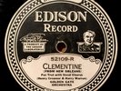 California Ramblers+ Spencer Clark, Pete Pumiglio   Clementine   Edison DD 52109