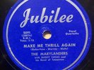 Marylanders DOO WOP 78 Make Me Thrill Again / Please Love Me JUBILEE VG++/VG+++