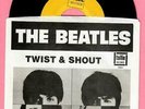 THE BEATLES 45 Tollie 9001 TWIST & SHOUT / THERE'S A PLACE W/Fantasy PS